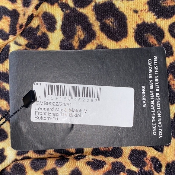 PRETTY Little Things leopard print bikini bottom Size 12 - Picture 7 of 11